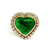 Cabochon Emerald Ring 18k Yellow Gold and Diamonds -  - State Street Jewelry and Loan