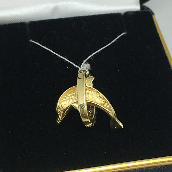 14K Diamond Dolphin Pendant -  - State Street Jewelry and Loan