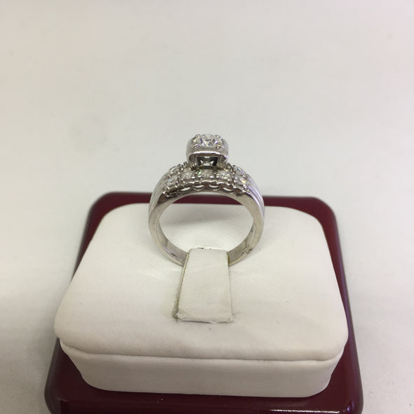 14k White Gold Round Cut Diamond Engagement Ring -  - State Street Jewelry and Loan