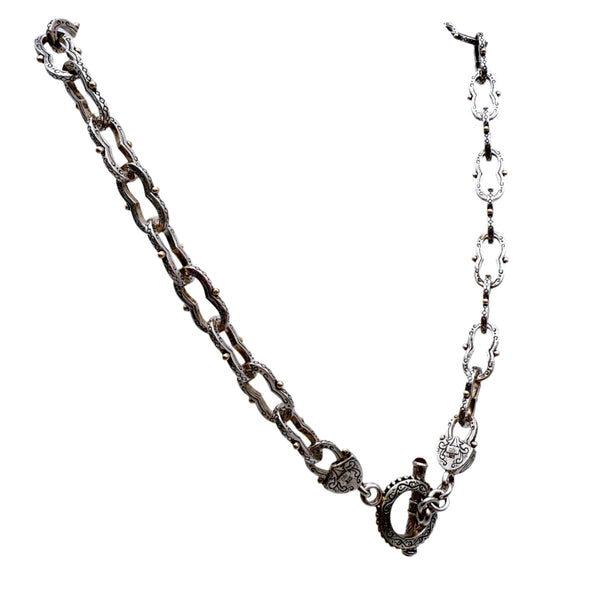 Sterling Silver Chain with Toggle Clasp