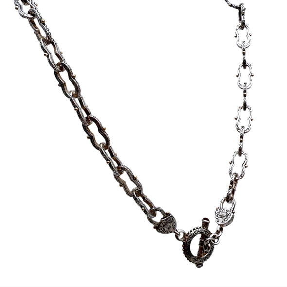 Sterling Silver Chain with Toggle Clasp