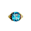 Sterling Silver Ring With Blue And Purple Stones