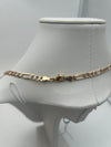 Figaro Yellow Gold Chain 14kt 24.2 grams Diamond Cut 26" inches