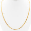 14K Yellow Gold Anchor Link Three-Strand Necklace