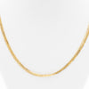 14K Yellow Gold Anchor Link Three-Strand Necklace