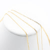 14K Yellow Gold Anchor Link Three-Strand Necklace