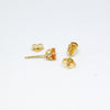 14K Yellow Gold Orange Sapphire Earrings -  - State Street Jewelry and Loan