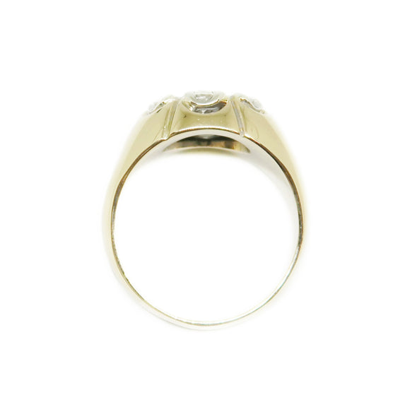 14k Yellow Gold Men's Ring with 1.5ctw Diamonds -  - State Street Jewelry and Loan