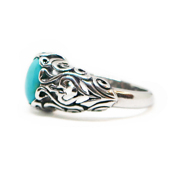 Sterling Silver Ring with Turqoise -  - State Street Jewelry and Loan