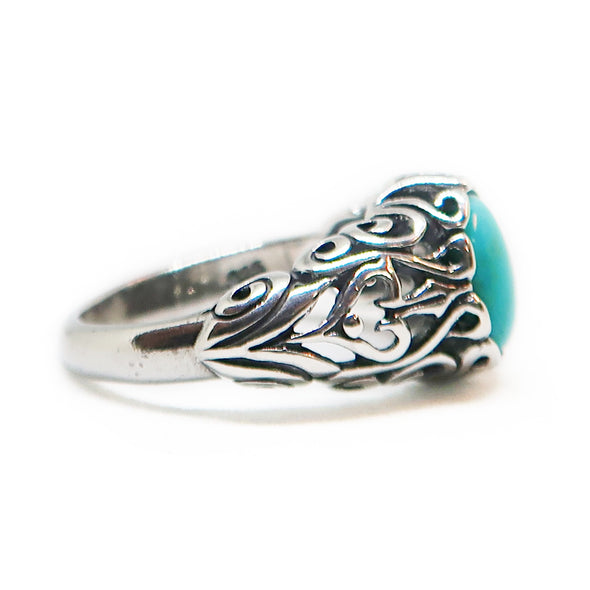 Sterling Silver Ring with Turqoise -  - State Street Jewelry and Loan