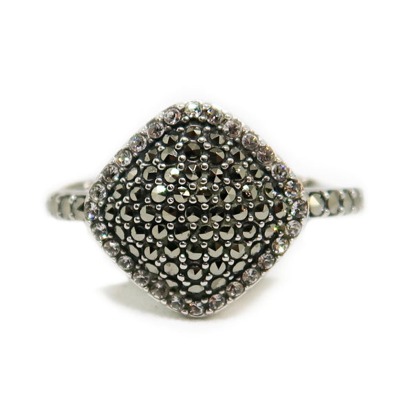 Sterling Silver Ring with Grey Multi Stones -  - State Street Jewelry and Loan