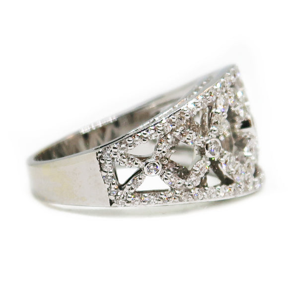 18K White Gold Ring with Diamonds -  - State Street Jewelry and Loan