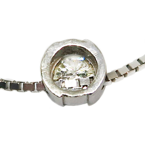 14K White Gold Diamond pendant w/ chain -  - State Street Jewelry and Loan