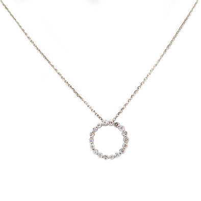 14K White Gold Diamond Necklace w/ pendant -  - State Street Jewelry and Loan
