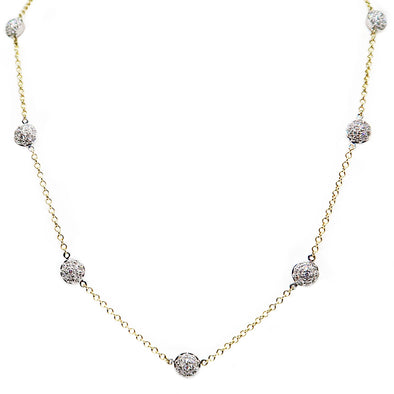 14K Two-Tone Diamond Necklace -  - State Street Jewelry and Loan