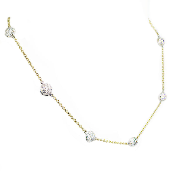 14K Two-Tone Diamond Necklace -  - State Street Jewelry and Loan