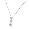 14K White Gold 3-Heart Diamond Necklace -  - State Street Jewelry and Loan