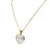 14K Yellow Gold Diamond Heart Necklace -  - State Street Jewelry and Loan