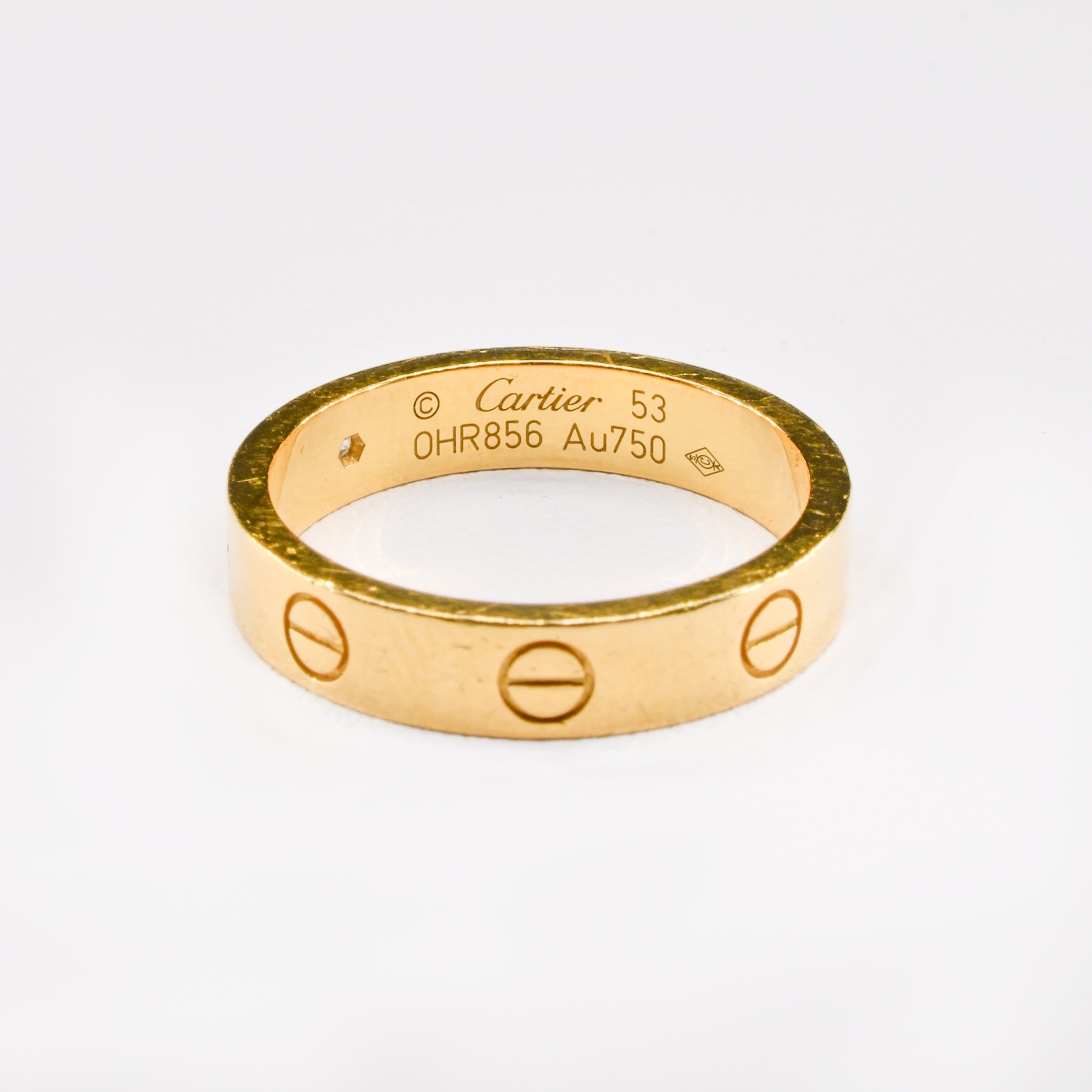 Cartier gold diamond band Clearance