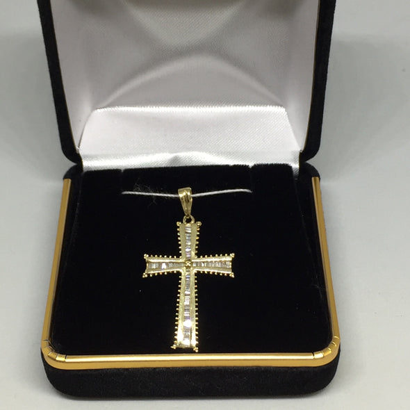 14K Cross Pendant With Diamonds -  - State Street Jewelry and Loan