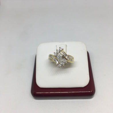 14K Yellow Gold Marquee Cut Diamond Engagement Ring -  - State Street Jewelry and Loan