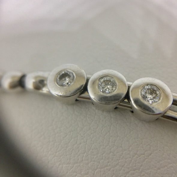 14k White Gold Bracelet with Diamonds -  - State Street Jewelry and Loan