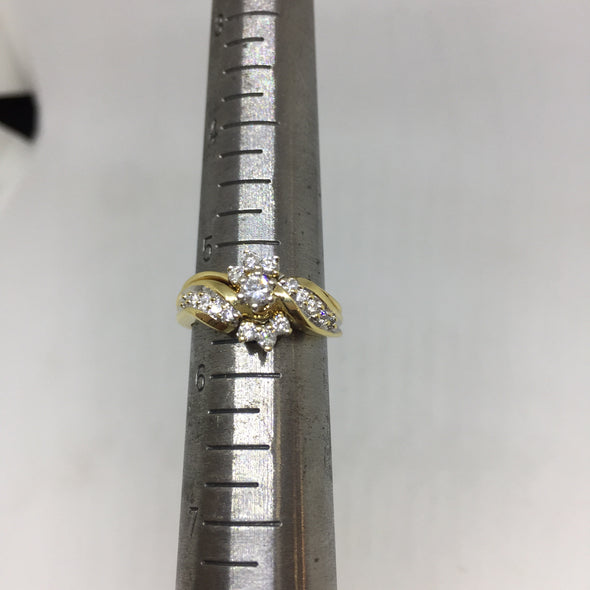 14K Yellow Gold Round Cut Diamond Engagement Ring -  - State Street Jewelry and Loan