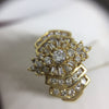 14K Yellow Gold Cluster Diamond Engagement Ring -  - State Street Jewelry and Loan