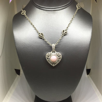 Judith Ripka Agate Heart Necklace -  - State Street Jewelry and Loan