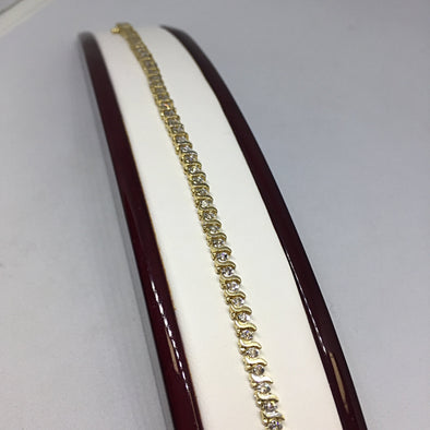 10K Yellow Gold Diamond Tennis Bracelet -  - State Street Jewelry and Loan