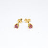 14K Yellow Gold Pink Sapphire Stud Earrings -  - State Street Jewelry and Loan